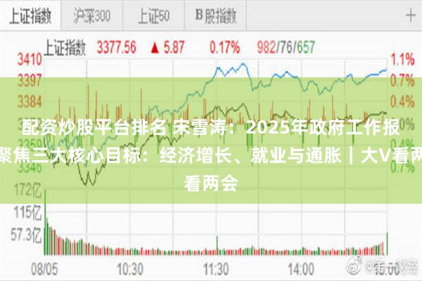 配资炒股平台排名 宋雪涛：2025年政府工作报告聚焦三大核心目标：经济增长、就业与通胀｜大V看两会